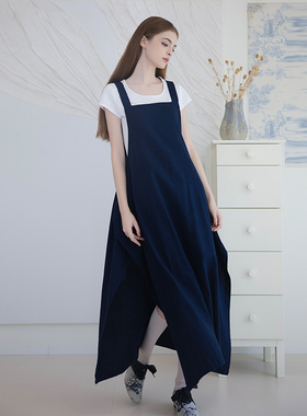 README读我两件套牛仔背带连衣裙T50827288