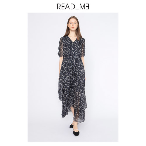 readme不规则大裙摆连衣裙