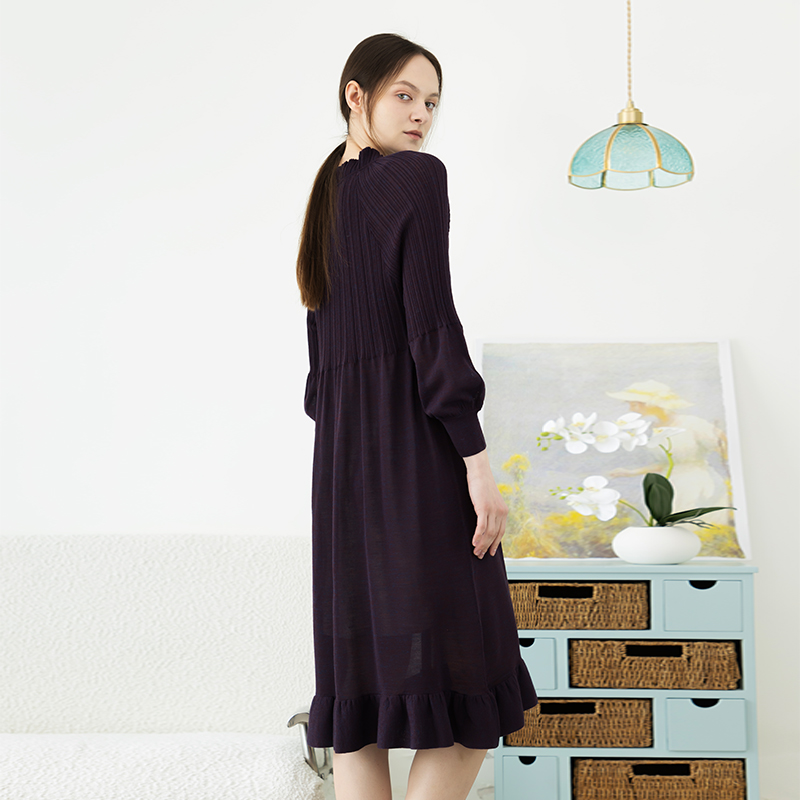 Readme复古羊毛混纺系带领