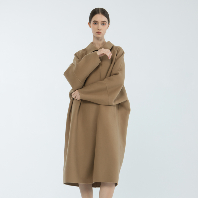 README羊毛包容长款大衣