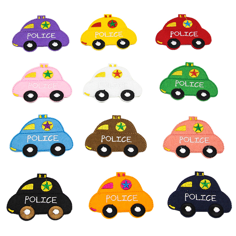 卡通小汽车刺绣布贴儿童羽绒衣服裤子修补破洞补丁贴百搭图案装饰