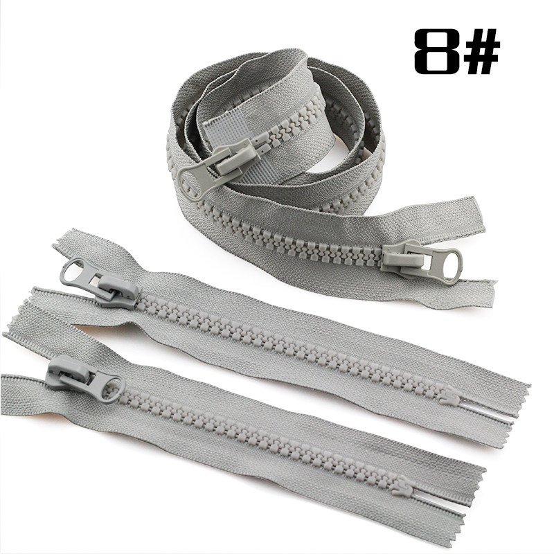 8号树脂单头双向头拉锁粗齿羽绒