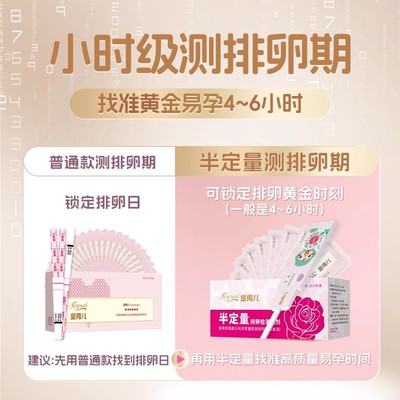 金秀儿排卵试纸高精度备孕测排卵期条准验孕棒排暖检测早孕