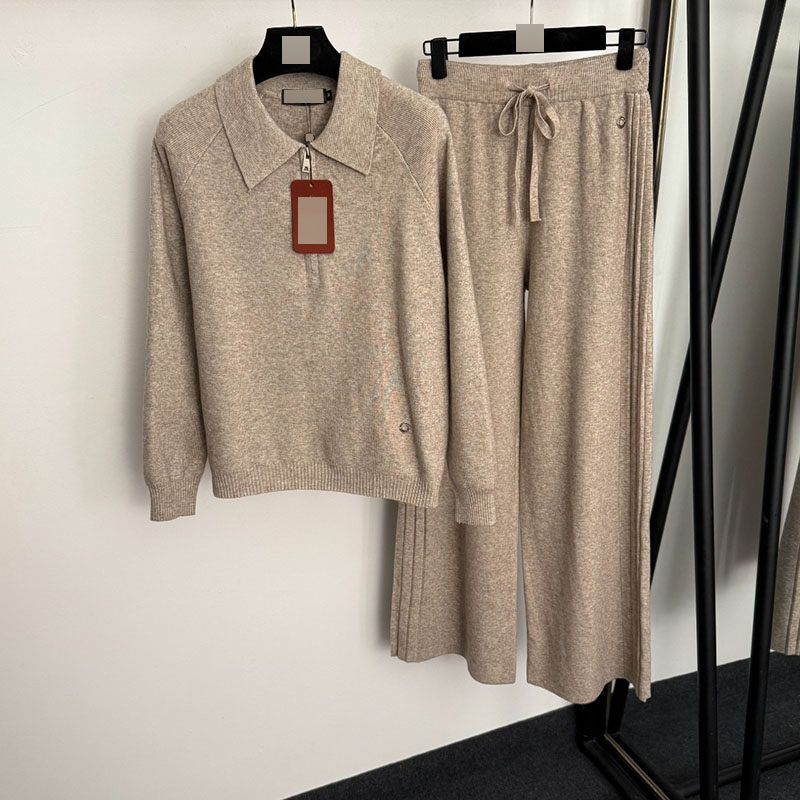 高端外贸新款针织套装