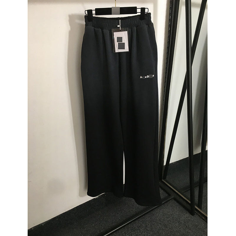 韩系女装简约字母印花运动休闲裤