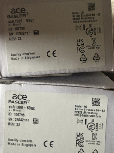 basler工业相机acA1300-60gc 原装正品质保三年，新款标