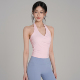 岚纹一体式 美背瑜伽服背心防震运动内衣女普拉提上衣挂脖健身文胸