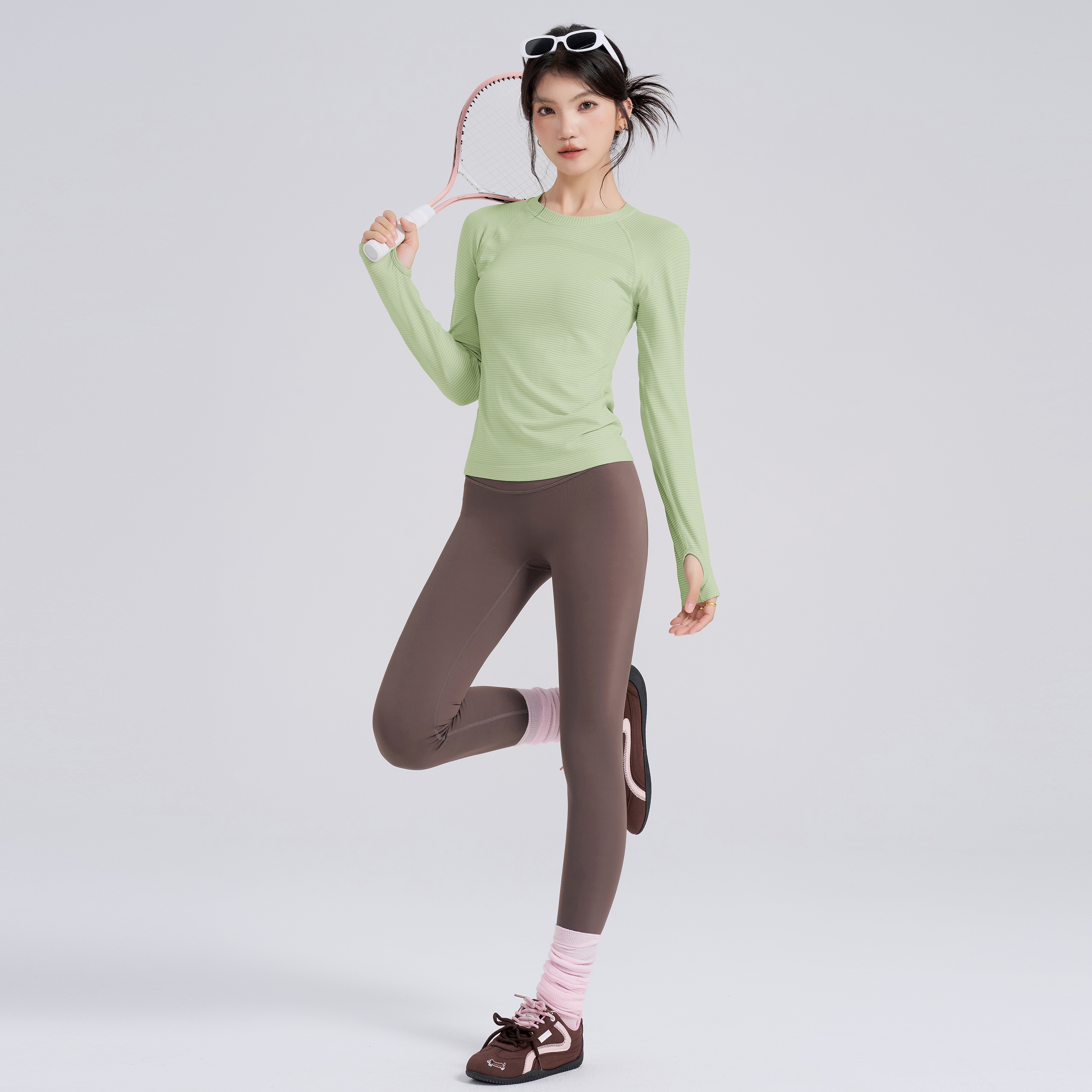 瑜伽服长袖女速干运动T恤上衣女