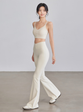 岚纹防震美背运动内衣跑步健身文胸感普拉提高弹瑜伽服套装女新款