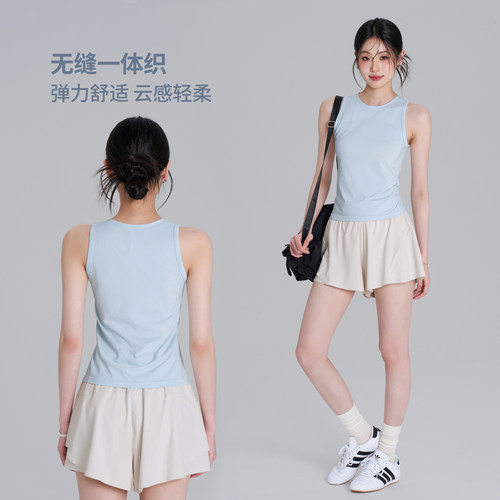 速干无袖显瘦健身服瑜伽背心女