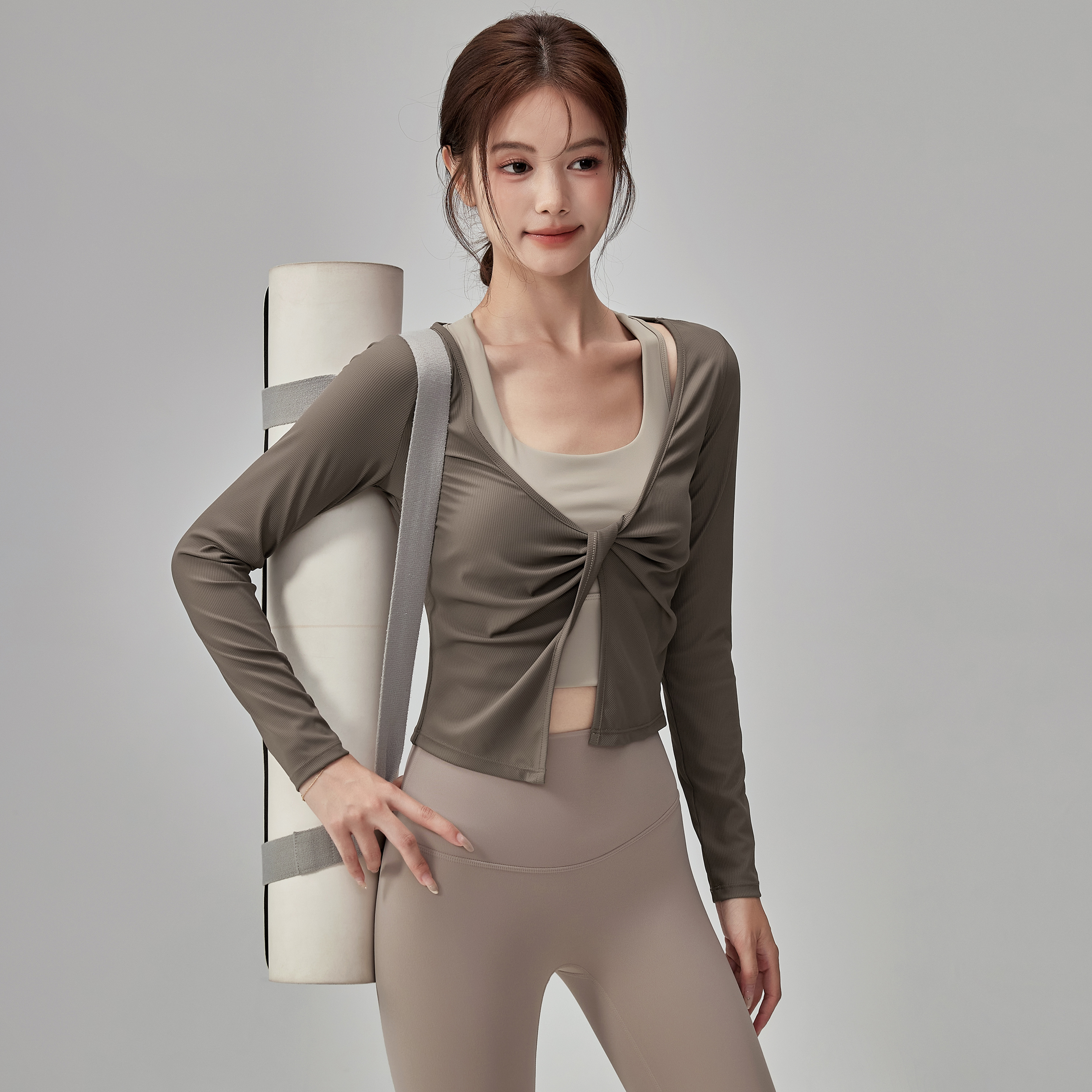 瑜伽服上衣女健身套装