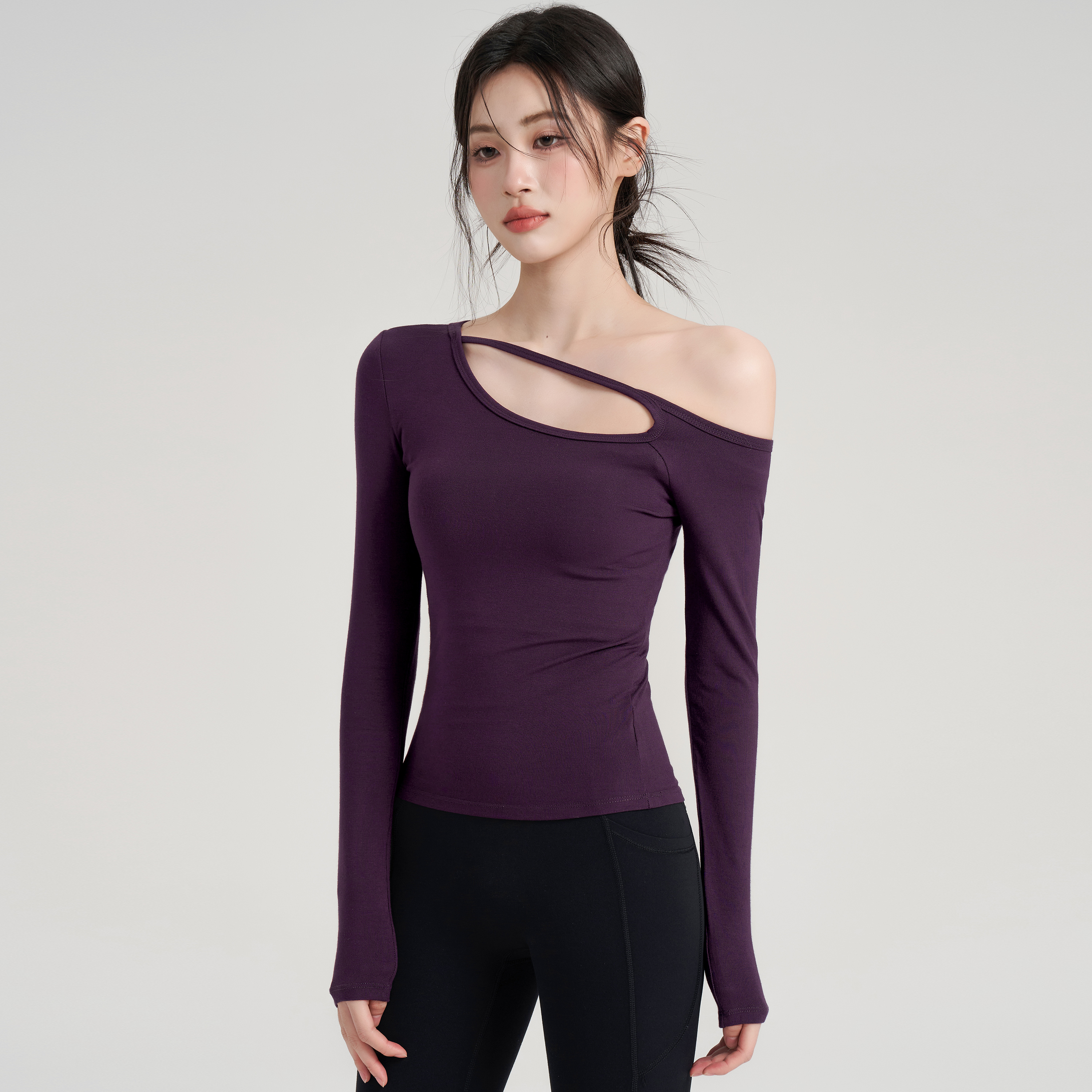 岚纹气质训练瑜伽服健身长袖女款