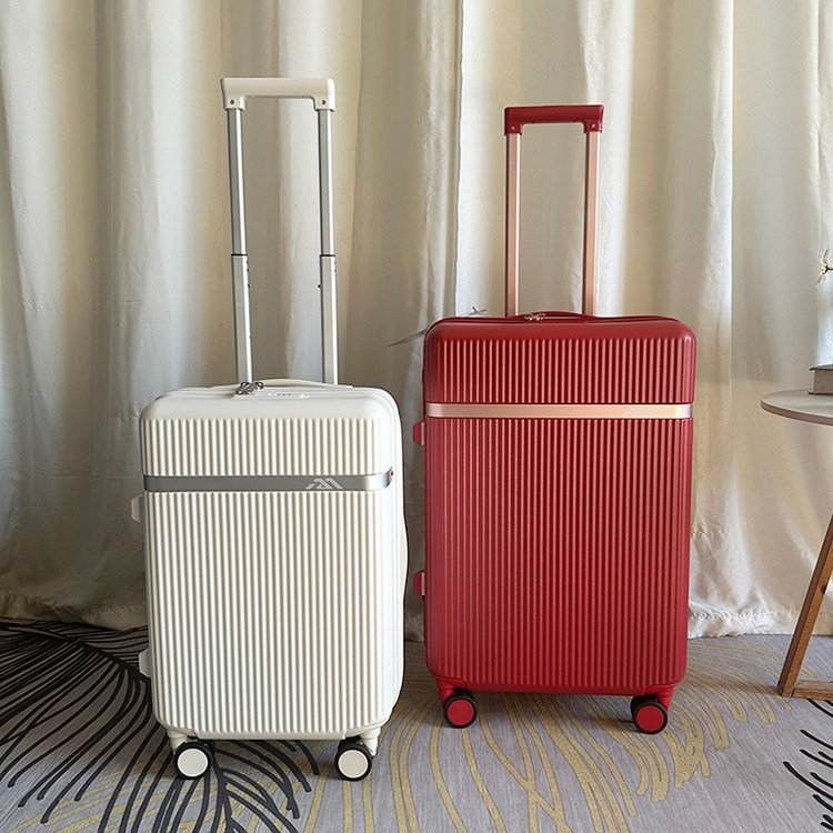 外贸出口双内饰行李箱20寸密码登机箱24寸超静音拉杆箱28托运防爆