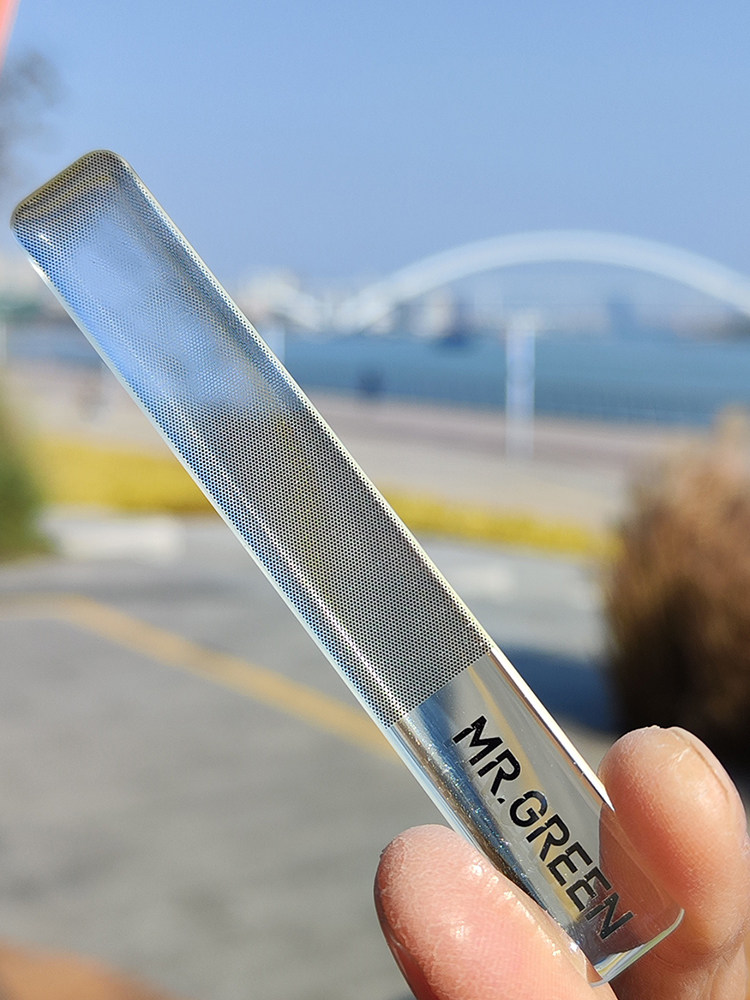 독일 미스터그린[MR.GREEN] 성인용 매니큐어 및 네일 파일 세척 및 관리를 위한 나노 유리 브라이트 네일 러브 스트립 수입