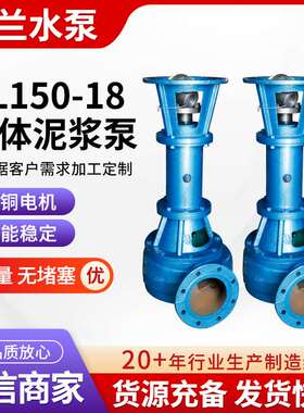 定制NL150-18泥浆泵6寸泵配套22KW河道清淤矿用排污 泵立式泥浆泵