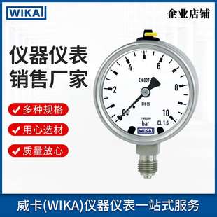 wika威卡波登管压力表232.50.063EN837 工业通用全不锈钢压力表