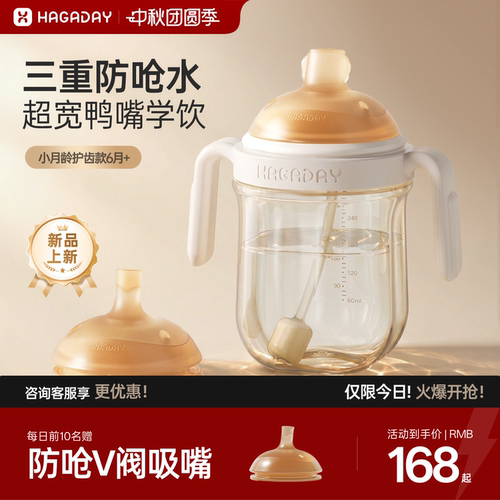 鸭嘴杯学饮杯婴儿6个月以上ppsu