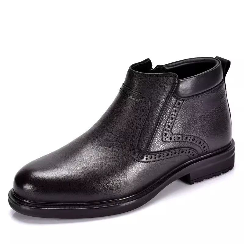 撤柜清仓断码男鞋冬季羊毛棉鞋真皮商务休闲高帮鞋保暖舒适皮靴子,流行男鞋,高帮鞋,淘宝优惠券,粉丝福利购,淘宝优惠卷