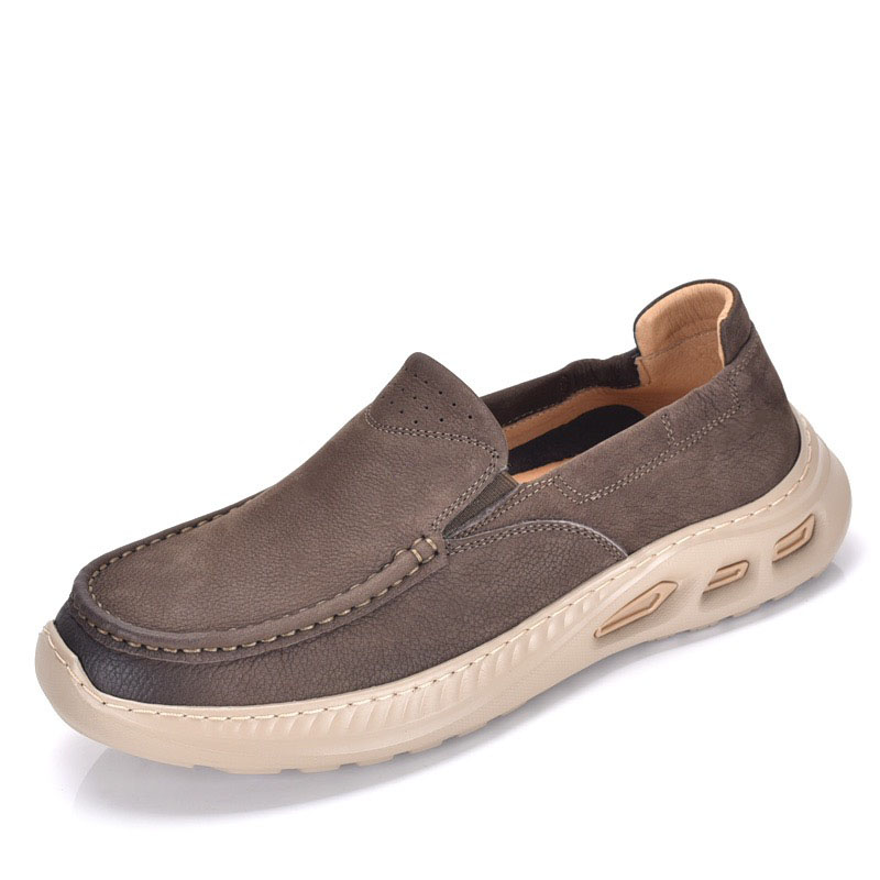 牛皮男士乐福鞋百搭豆豆鞋轻便