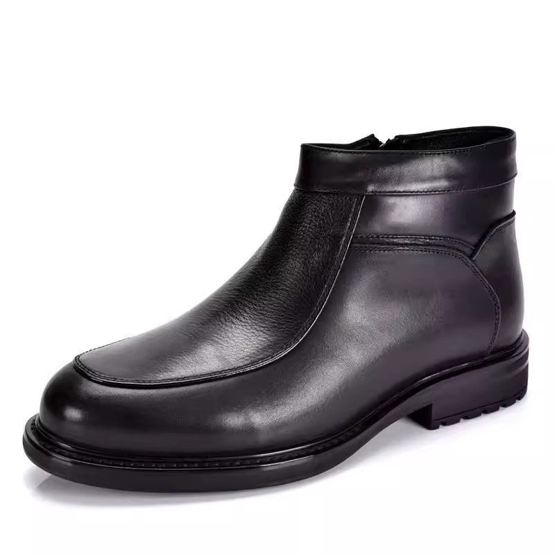 撤柜清仓断码冬季男鞋真皮高帮羊毛棉鞋保暖舒适牛皮男士皮靴厚底,流行男鞋,高帮鞋,淘宝优惠券,粉丝福利购,淘宝优惠卷