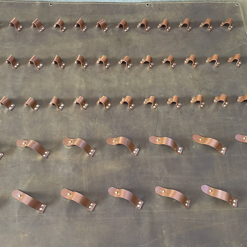 头层牛皮手工缝制烟斗壁挂架