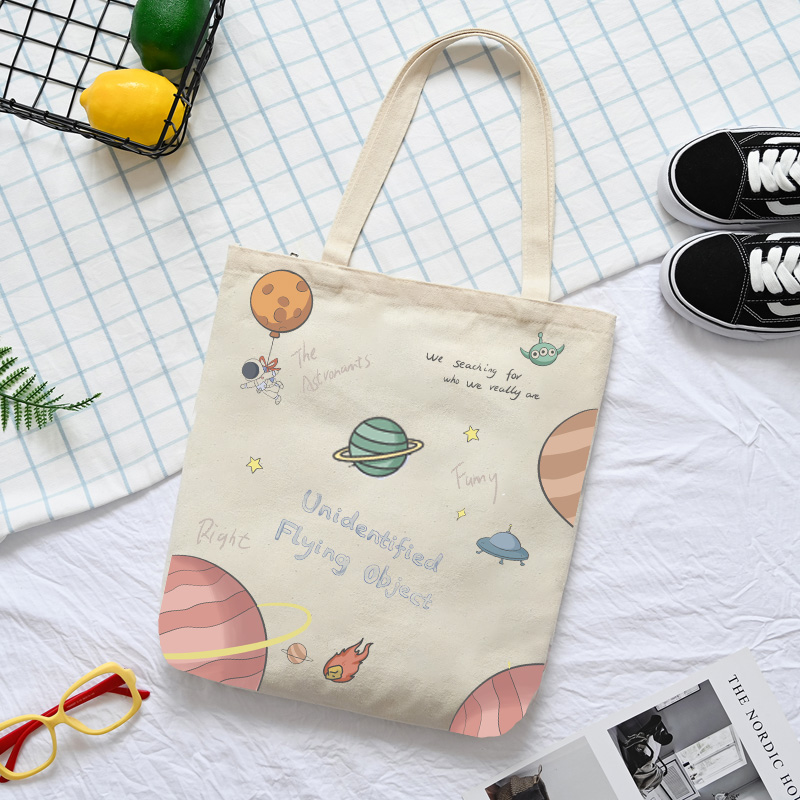 帆布包女手提袋夏文艺拎手提包大容量帆布袋学生布袋子新款布袋包