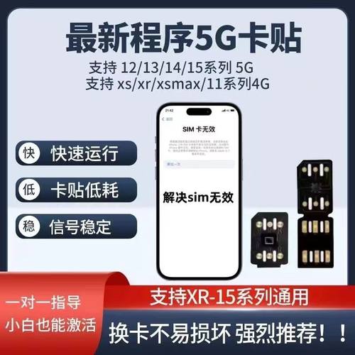 适用于苹果esim黑解iPhone14/15卡贴12/13/11promax/xs/7/se/6/8p