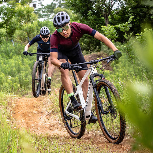 迪卡侬碳纤维山地越野自行车
