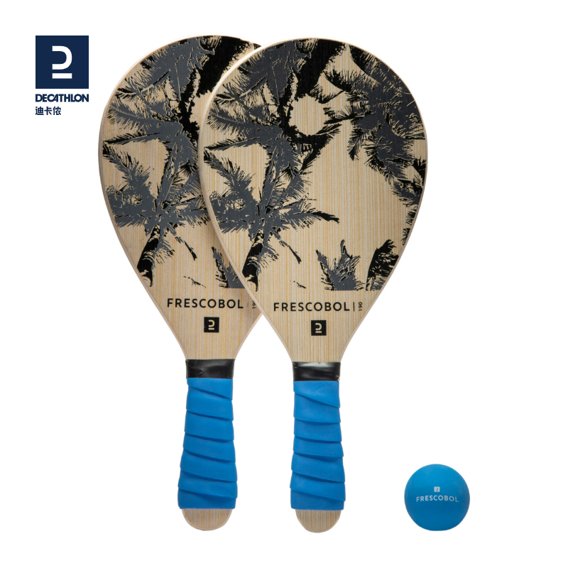 迪卡侬沙滩板球匹克球套装官方网球装备护腕入门沙滩网球装备SAJ6 运动/瑜伽/健身/球迷用品 网球拍 原图主图