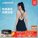 迪卡侬泳衣女夏女款 游泳馆IVL2 游泳衣竞速连体温泉专业女士新款