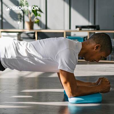 迪卡侬平板手肘垫瑜伽加厚普拉提