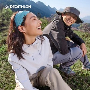 迪卡侬新款MH150冲锋衣女款小个子户外硬壳单层徒步防风防水外套