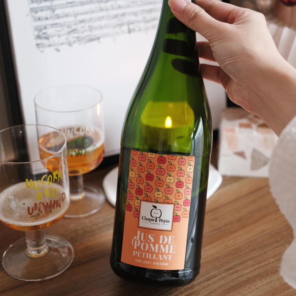 法国原瓶进口 高级起泡苹果汁nfc无添加 无醇苹果香槟 无酒精