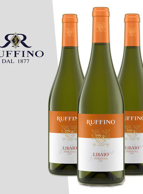 清新花果香 意大利霞多丽 鲁芬诺Ruffino Chardonnay Libaio IGT