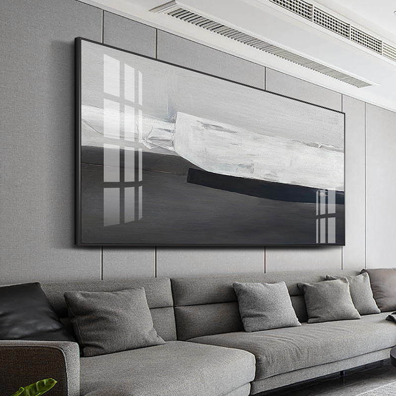 Thời tiết trang trí sơn phòng khách ánh sáng sang trọng hiện đại sofa phòng nhỏ gọn bối cảnh bầu không khí bức tranh nghệ thuật trừu tượng vẽ mô hình