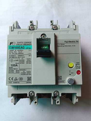 全新原装富士漏电断路器EW100EAG 3P 100A