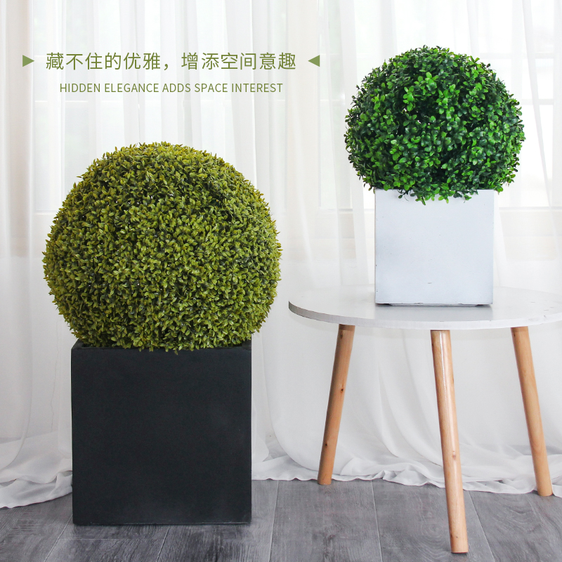 正方形水泥花盆户外特大号简约环保镁泥多肉绿植室内庭院商店落地