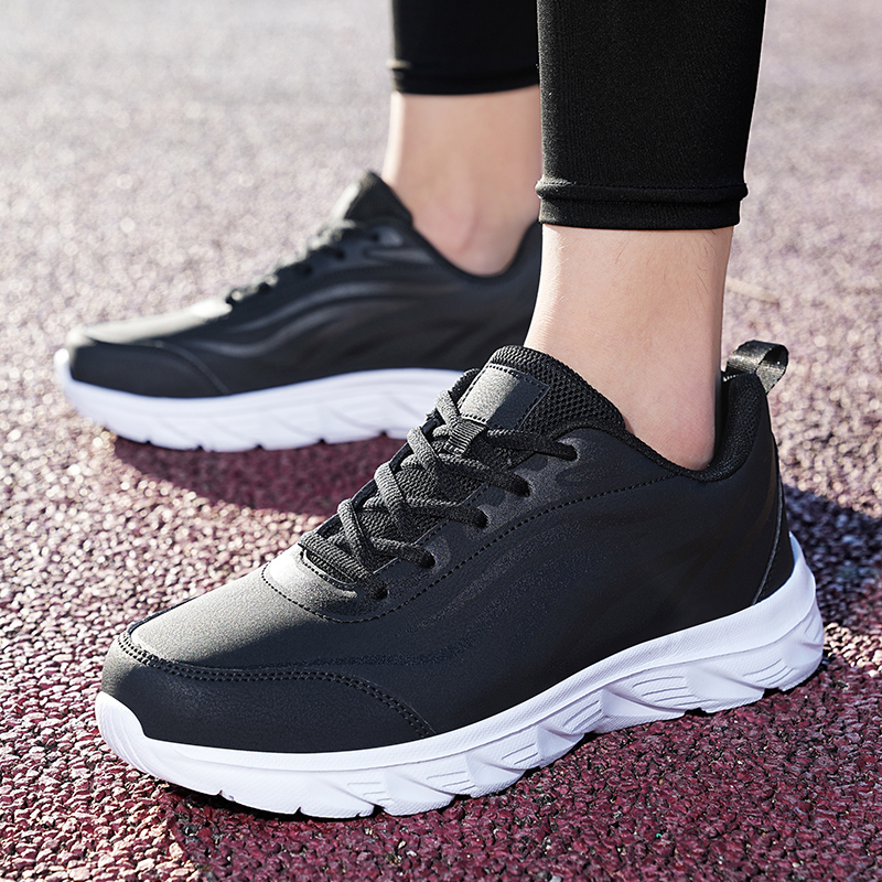 厚底男鞋皮面防水休闲