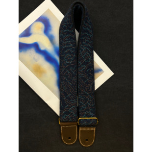 【原创】Loudspeaker 意大利皮革工艺迷幻摇滚酸性吉他背带