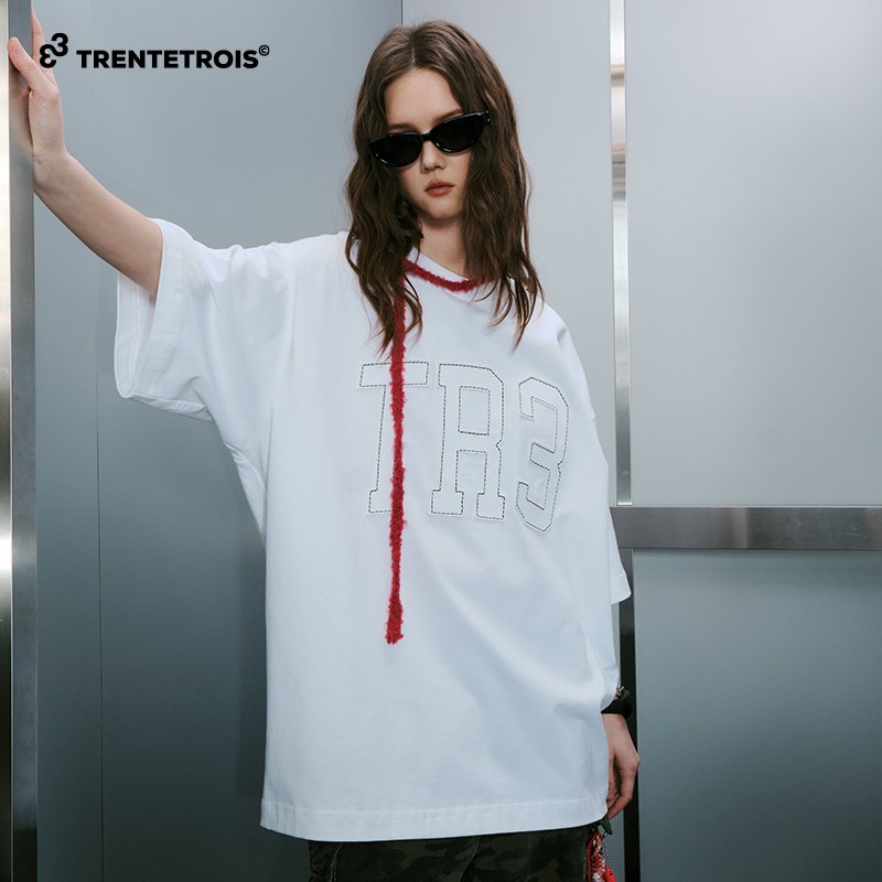 33潮牌夏季新款短袖T恤宽松国潮休闲短袖T恤