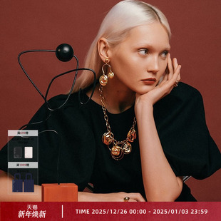 小众女毛衣链精美个性 OOAK艺术系列 抽象几何项链春夏新款