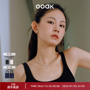 OOAK闪耀星星吊坠项链耳钉耳环时尚 情侣礼物小众轻精美个性