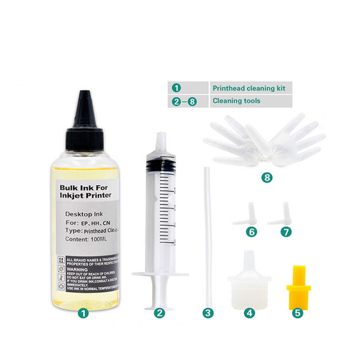 适用惠普 佳能打印机喷头清洗液 爱普生兄弟连供墨盒打印头清洗剂