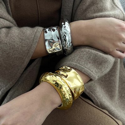 欧美女合金凹凸纹加强保色