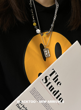 餐盘项链干饭男女钛钢简约