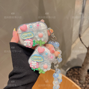小花朵适用ikf ULtra蓝牙find lite蓝耳机套airclip/air01/max6软壳flyPro/pet clip/flymax可爱moonPro女fun