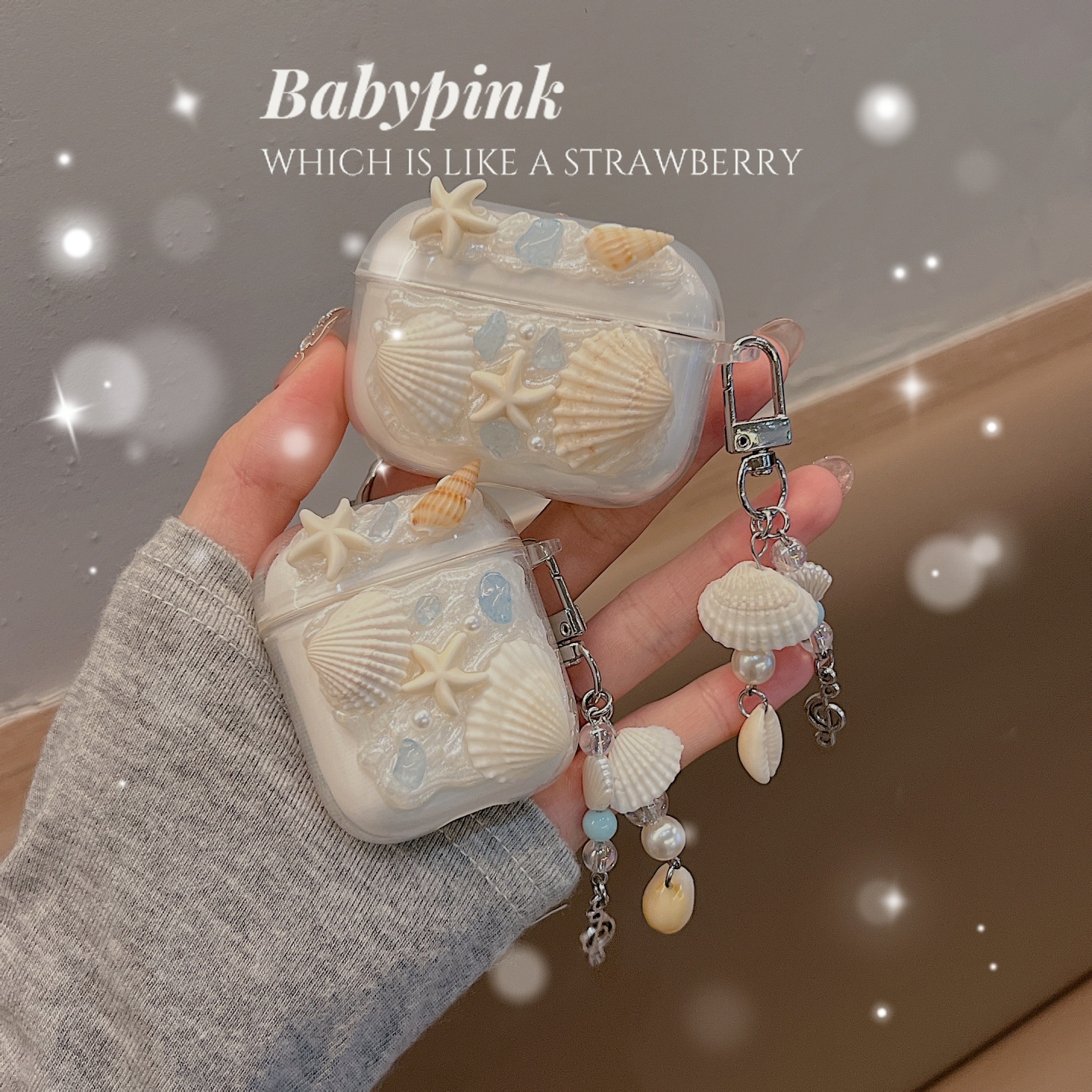 贝壳海星适用小米xiaomi buds5/flipbuds Pro蓝牙耳机保护套air4SE少女心防摔air3se软壳buds3Pro/air2Pro