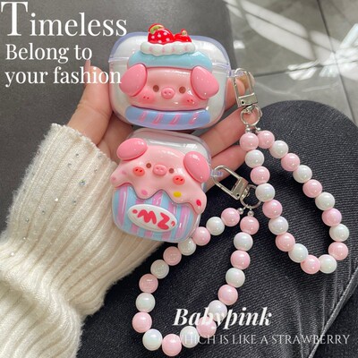 JBL硅胶软壳软萌小猪耳机壳