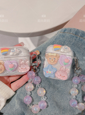 卡通公仔适用IKF FindAir第5代保护套ikfultra蓝牙flymax耳机壳airclippro减号硅胶Venus/zingPTO防摔sun软壳