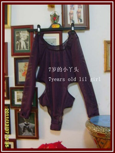 瑜伽肚皮舞连体衣台湾水沙凹侧扣指7岁 CQ40 小丫头热卖